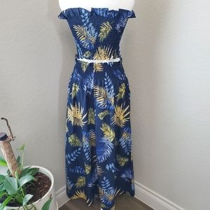 Women's 2 Piece Outfit Crop Top and Long Skirt Size M